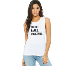 Load image into Gallery viewer, Coffee Barre Cocktails Muscle Tank - Gym Babe Apparel
