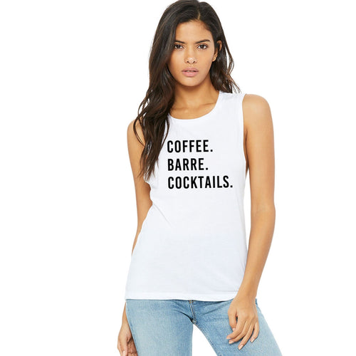 Coffee Barre Cocktails Muscle Tank - Gym Babe Apparel