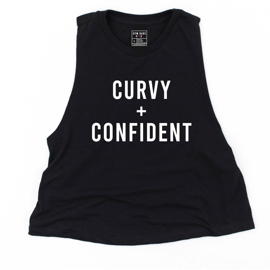 Curvy and Confident Crop Top - Gym Babe Apparel