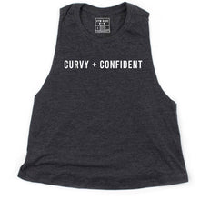 Load image into Gallery viewer, Curvy and Confident Crop Top - Gym Babe Apparel
