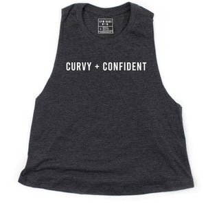Curvy and Confident Crop Top - Gym Babe Apparel