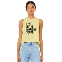 Load image into Gallery viewer, Five In The Morning Crop Top - Gym Babe Apparel
