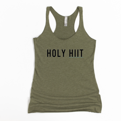 Holy Hiit Racerback Tank - Gym Babe Apparel