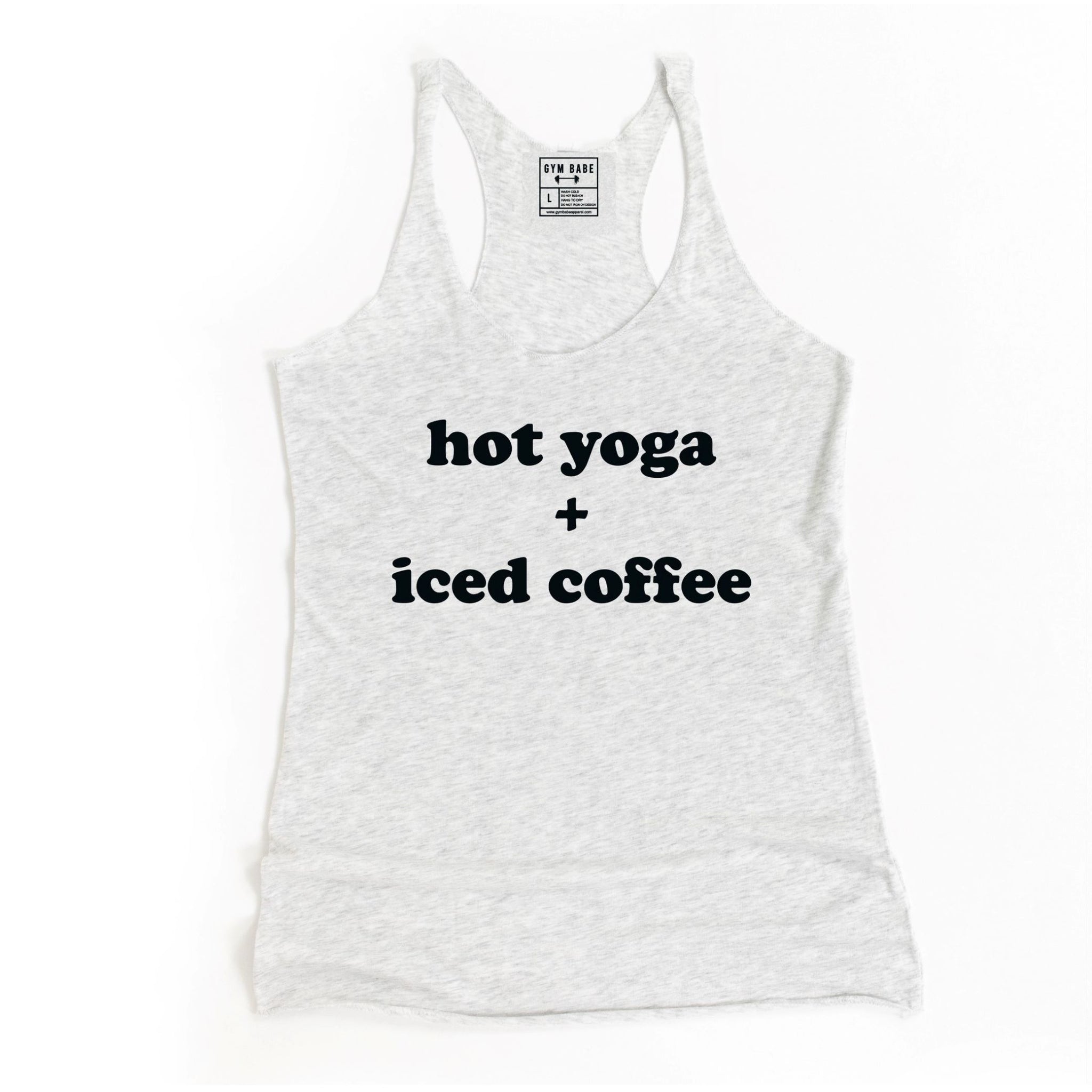 Hot Yoga and Iced Coffee Racerback Tank