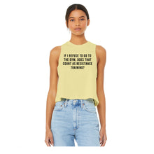 Load image into Gallery viewer, If I Refuse To Go To The Gym Crop Top - Gym Babe Apparel
