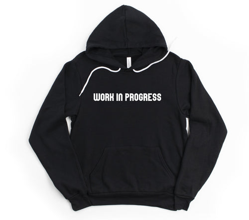 Unisex Sweatshirt, Work In Progress, Funny Gym Sweatshirt - Gym Babe Apparel