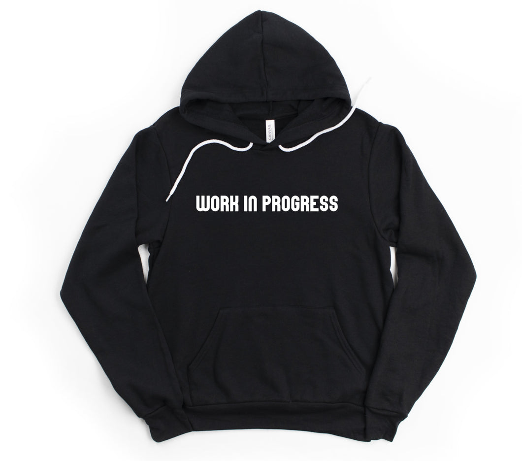 Unisex Sweatshirt, Work In Progress, Funny Gym Sweatshirt - Gym Babe Apparel