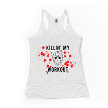 Load image into Gallery viewer, Killin&#39; My Workout Racerback Tank - Gym Babe Apparel
