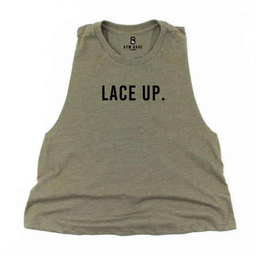 Lace Up Crop Top - Gym Babe Apparel