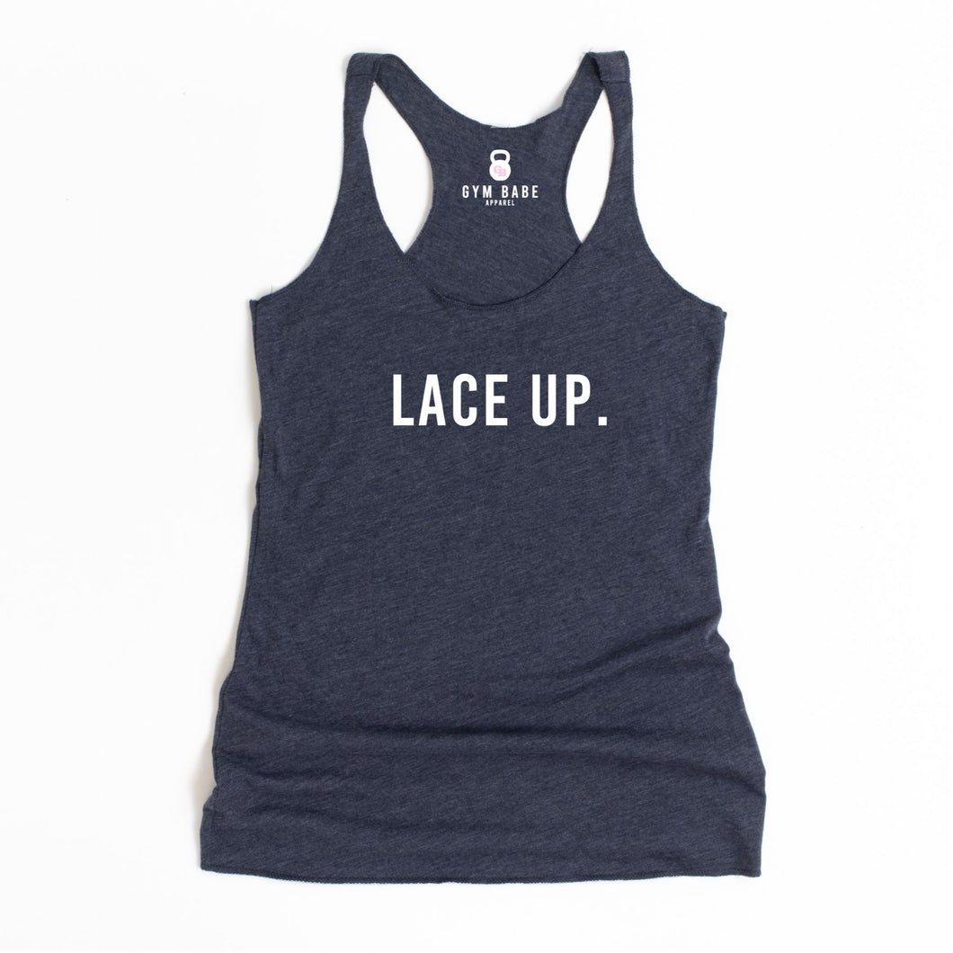 Lace Up Racerback Tank - Gym Babe Apparel