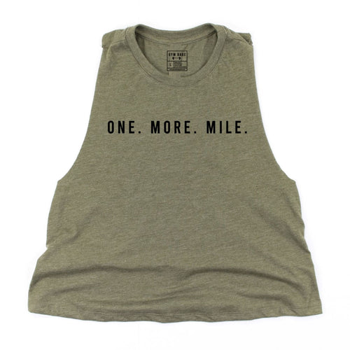 One More Mile Crop Top - Gym Babe Apparel