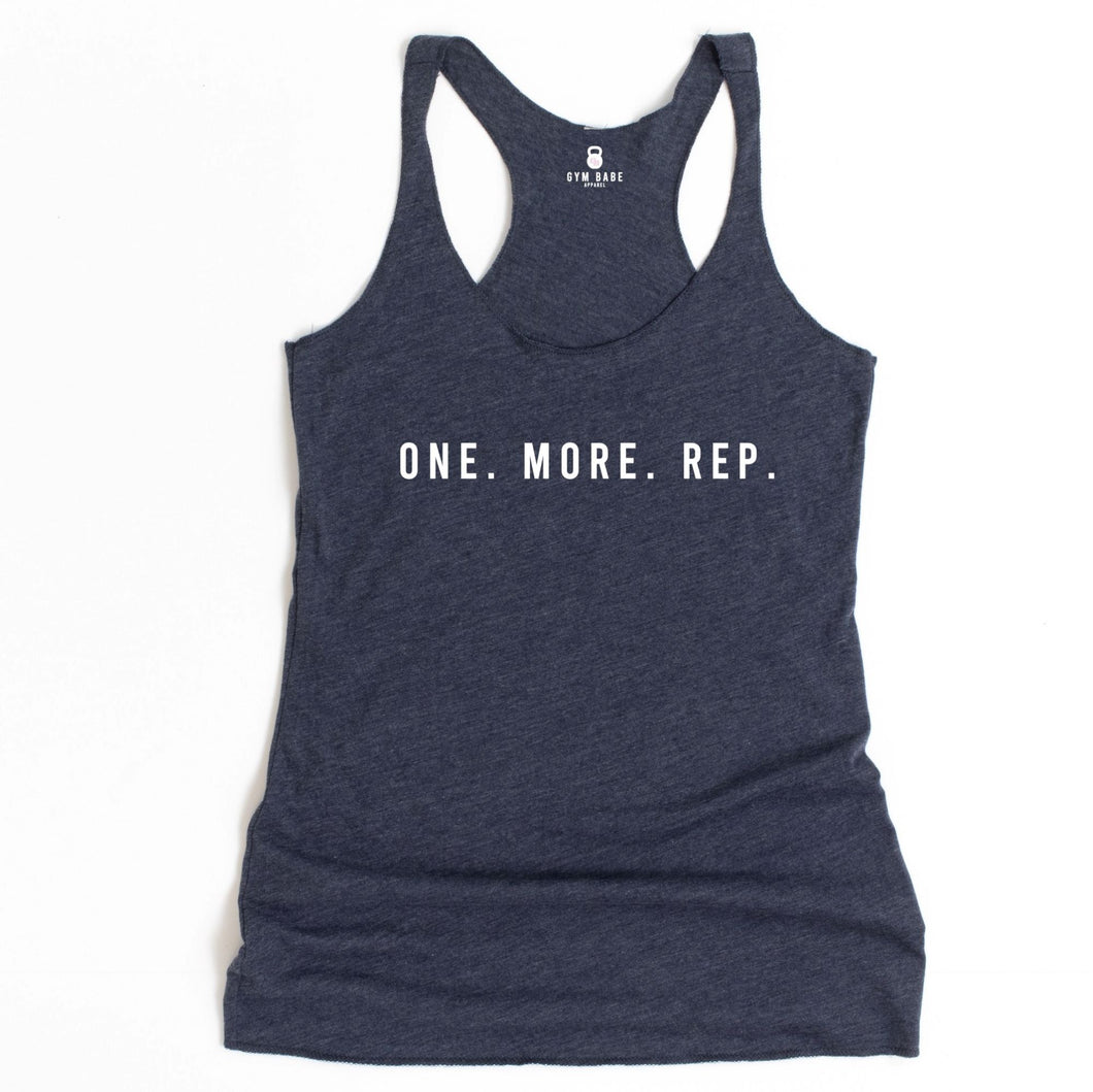 One More Rep Racerback Tank - Gym Babe Apparel