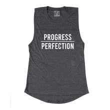 Load image into Gallery viewer, Progress Over Perfection Muscle Tank - Gym Babe Apparel
