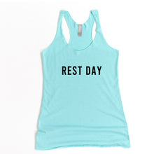 Load image into Gallery viewer, Rest Day Racerback Tank - Gym Babe Apparel
