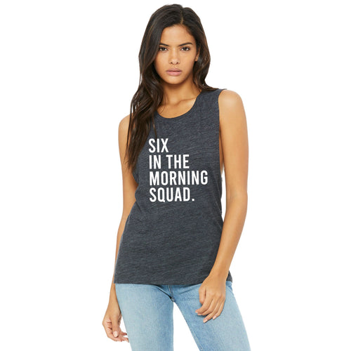 Six In The Morning Squad Muscle Tank - Gym Babe Apparel