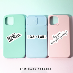 Workout Sticker Run More Worry Less - Gym Babe Apparel