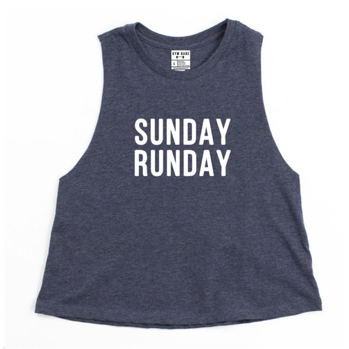 Sunday Runday Crop Top - Gym Babe Apparel