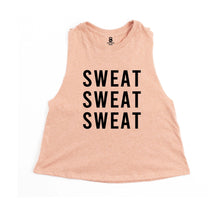 Load image into Gallery viewer, Sweat Sweat Sweat Crop Top - Gym Babe Apparel
