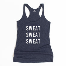 Load image into Gallery viewer, Sweat Sweat Sweat Racerback Tank - Gym Babe Apparel
