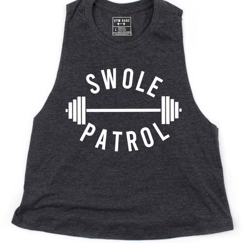 Swole Patrol Crop Top - Gym Babe Apparel