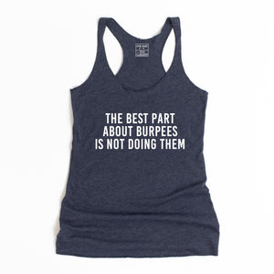 The Best Part About Burpees Racerback Tank - Gym Babe Apparel
