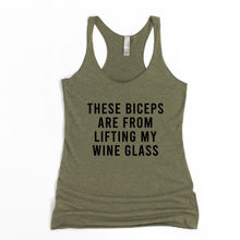 Load image into Gallery viewer, These Biceps Racerback Tank - Gym Babe Apparel
