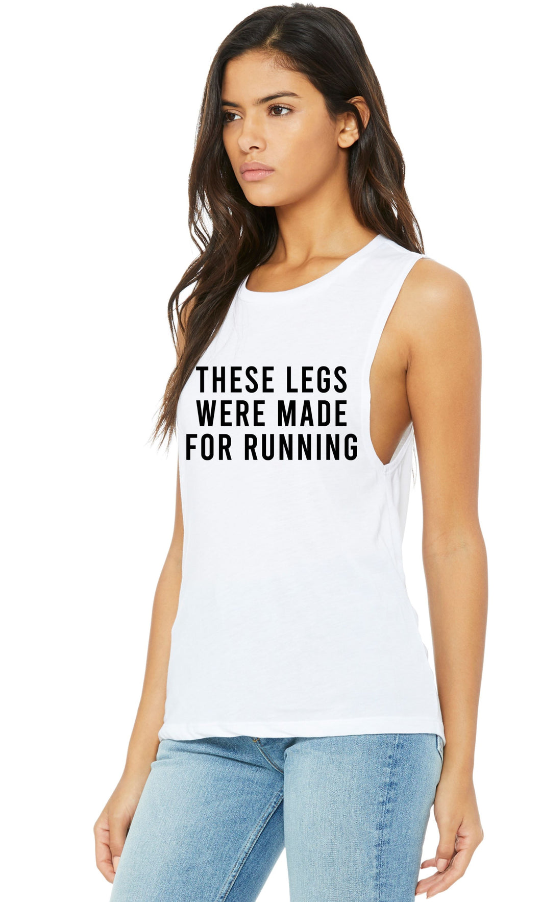 These Legs Were Made For Running Muscle Tank - Gym Babe Apparel