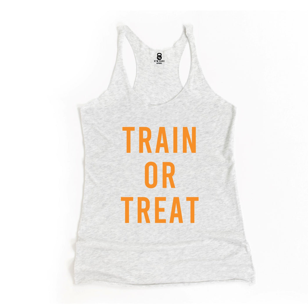 Train or Treat Racerback Tank - Gym Babe Apparel