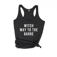 Load image into Gallery viewer, Witch Way To The Barre Racerback Tank - Gym Babe Apparel
