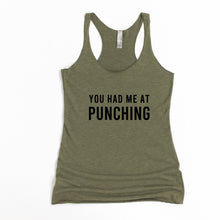 Load image into Gallery viewer, You Had Me At Punching Racerback Tank - Gym Babe Apparel
