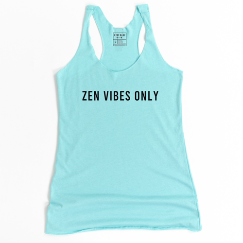 Zen Vibes Only Racerback Tank - Gym Babe Apparel